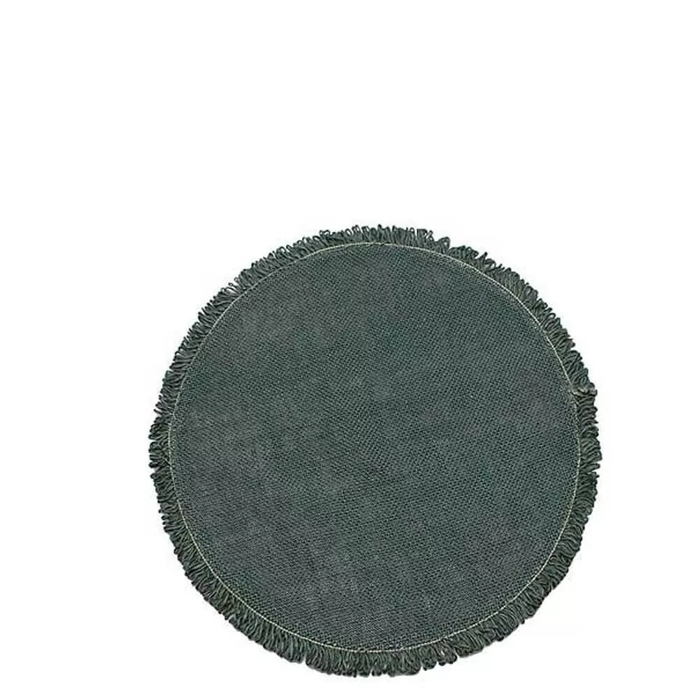 Walton & Co Slate Green Circular Jute Placemat